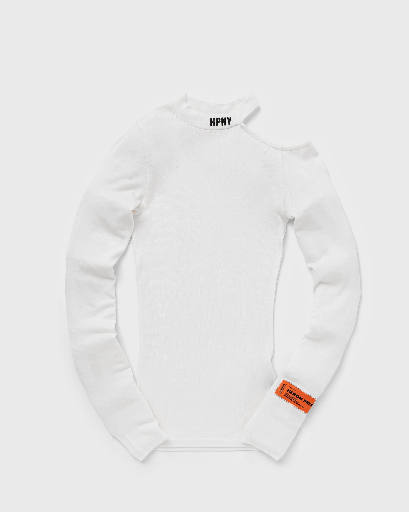 Heron Preston HPNY EMB CUT SHOULDER TOP women Longsleeves white in Größe:L von Heron Preston