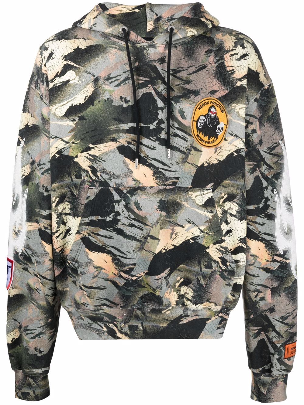 Heron Preston Hoodie mit Camouflage-Print - Grün von Heron Preston