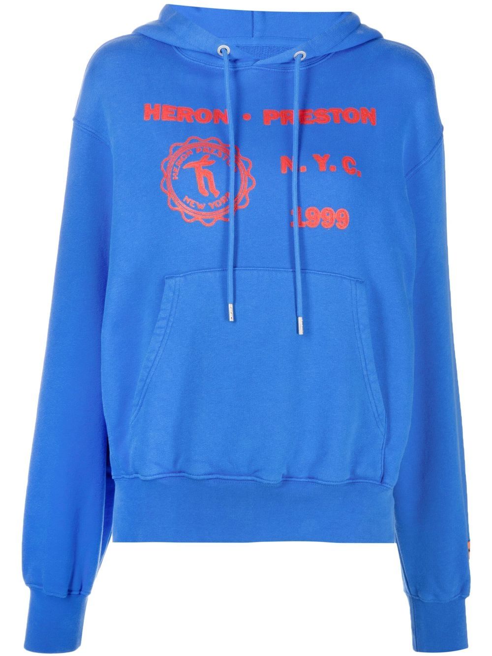 Heron Preston Hoodie mit Medieval Heron-Print - Blau von Heron Preston