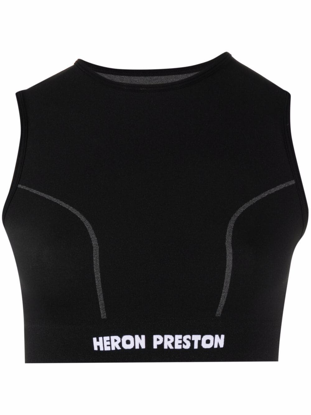 Heron Preston Sport-BH mit Logo - Schwarz von Heron Preston