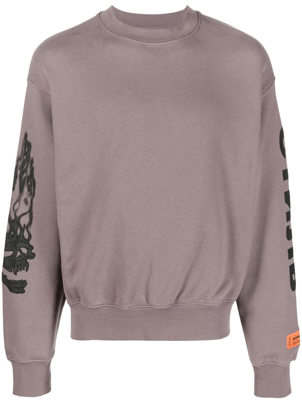 Heron Preston Sweatshirt mit Totenkopf - Grau von Heron Preston