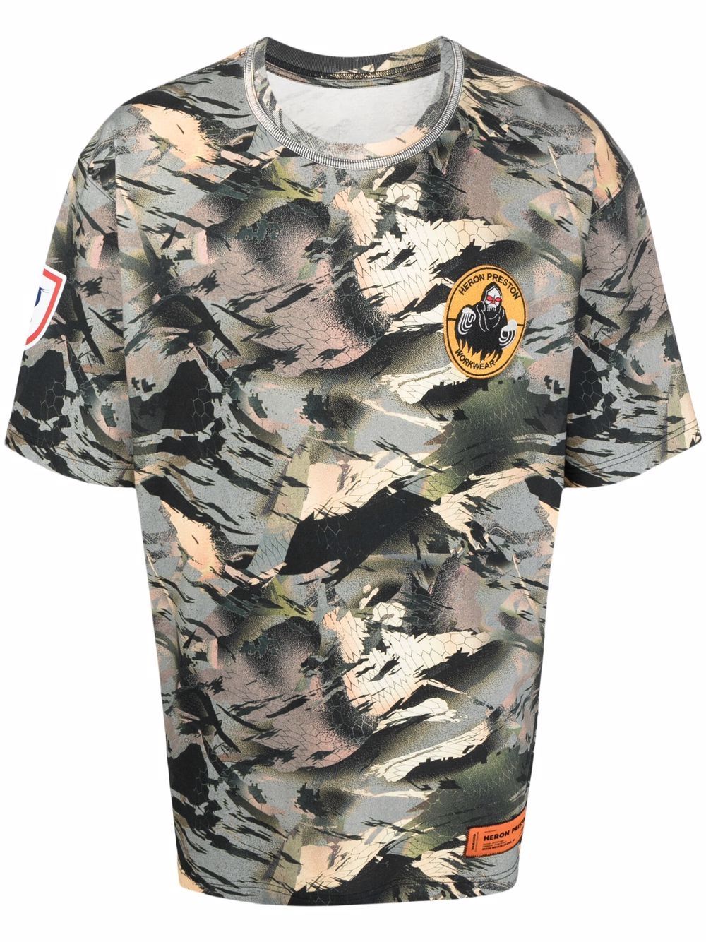 Heron Preston T-Shirt mit Camouflage-Print - Grün von Heron Preston