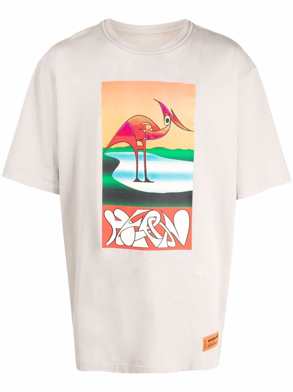 Heron Preston T-Shirt mit abstraktem Print - Grau von Heron Preston