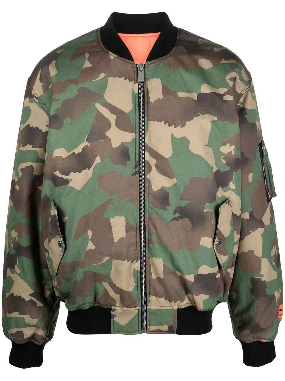 Heron Preston Bomberjacke mit Camouflage-Print - Grün Heron Preston Bomberjacke mit Camouflage-Print - Grün von Heron Preston