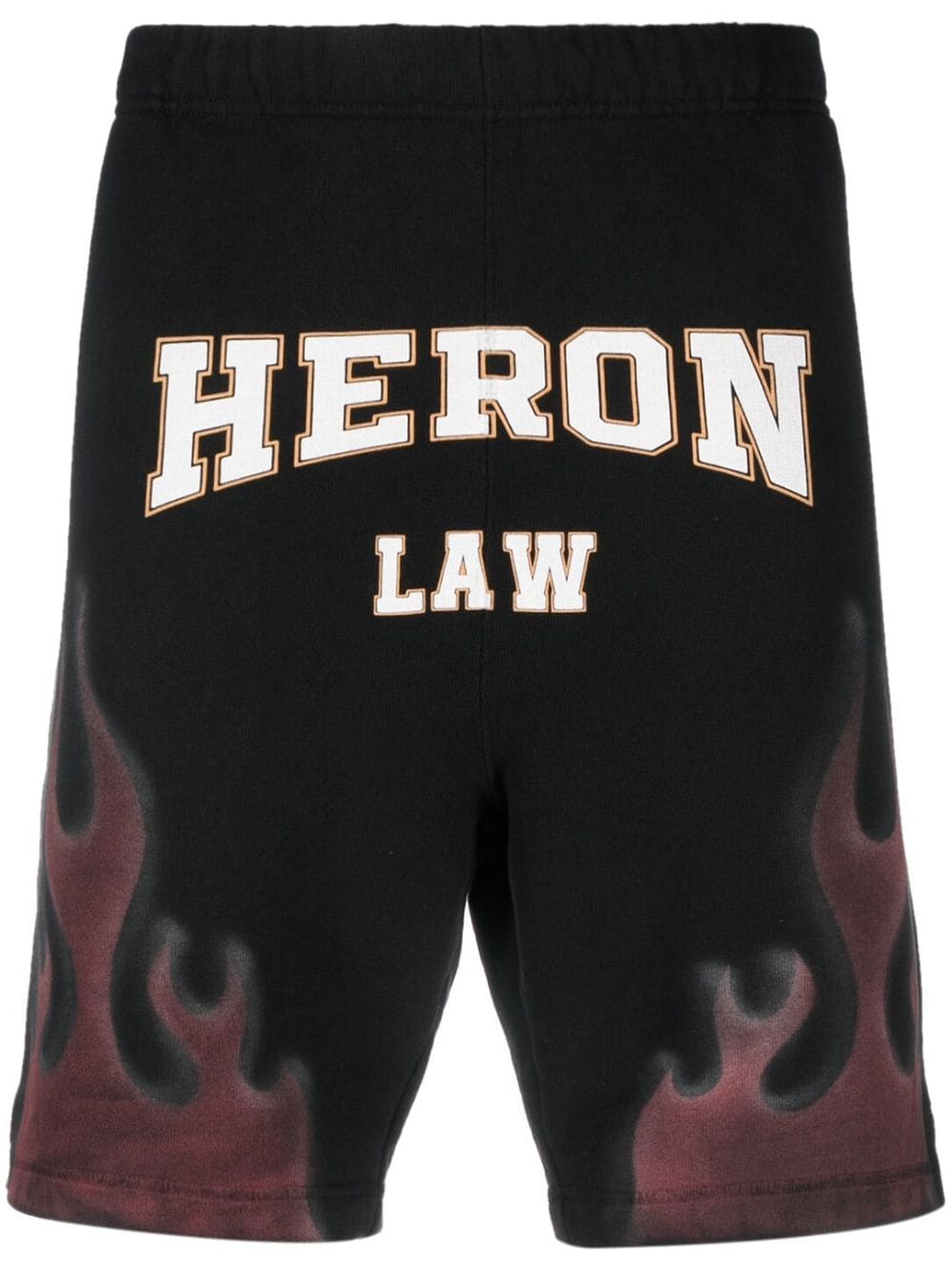Heron Preston Shorts mit Flammen-Print - Schwarz von Heron Preston