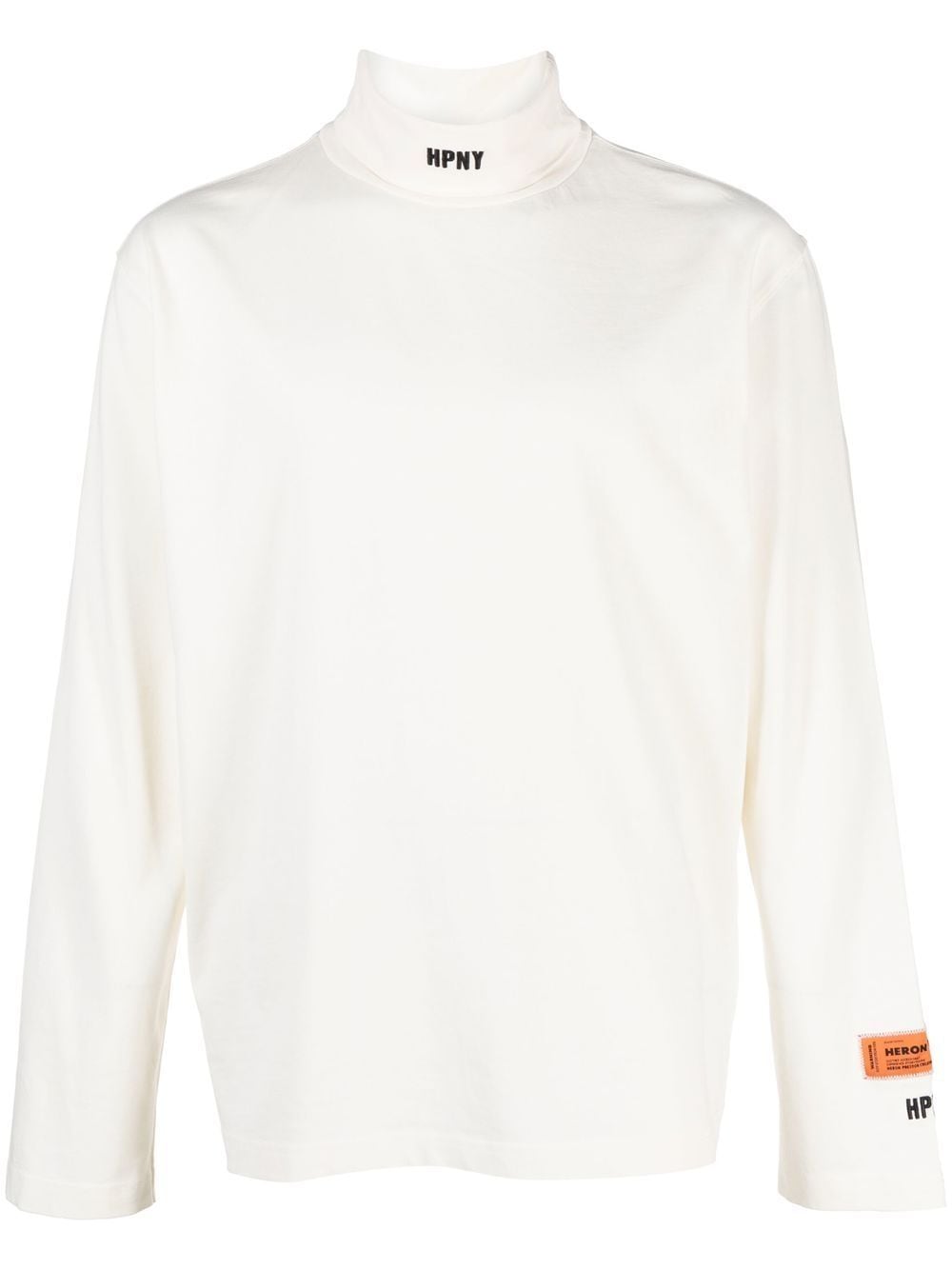 Heron Preston Langarmshirt mit Logo-Patch - Weiß von Heron Preston