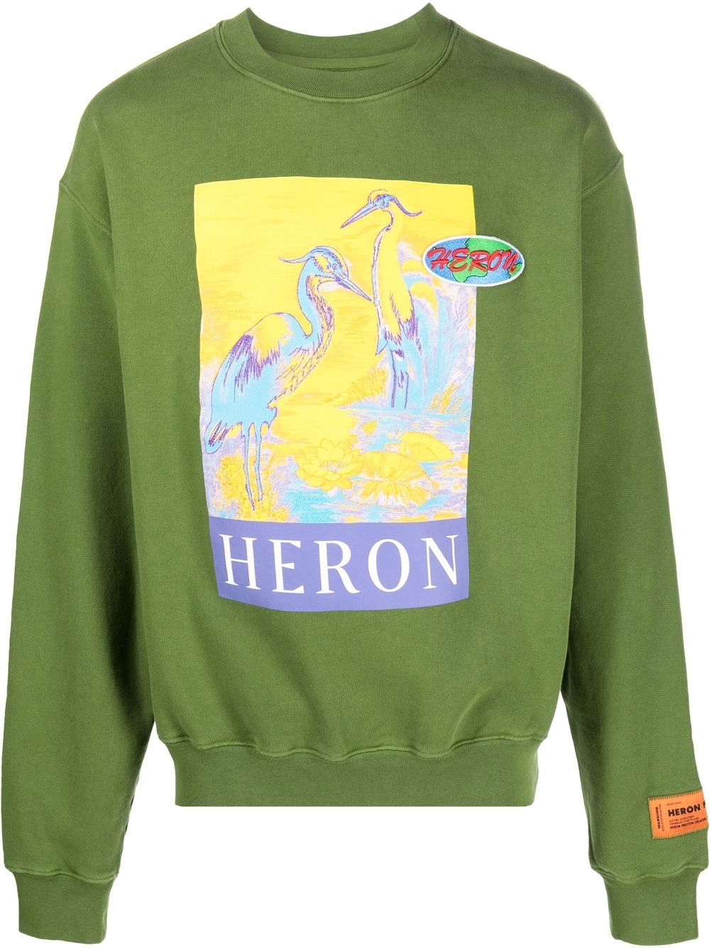 Heron Preston Sweatshirt mit Logo-Print - Grün von Heron Preston