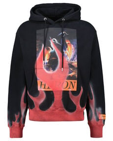 Herren Hoodie HERON TIMES FLAMES HOODIE von Heron Preston