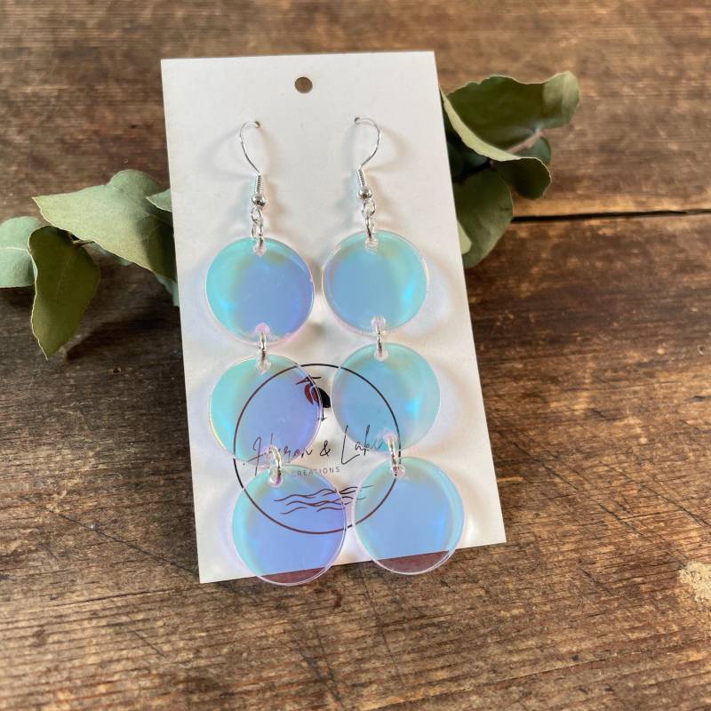 Leichte Statement Ohrringe Aus Acryl/Suncatcher Elegante Drops Geschenkidee Für Mutti Geschenk Sie von HeronAndLake