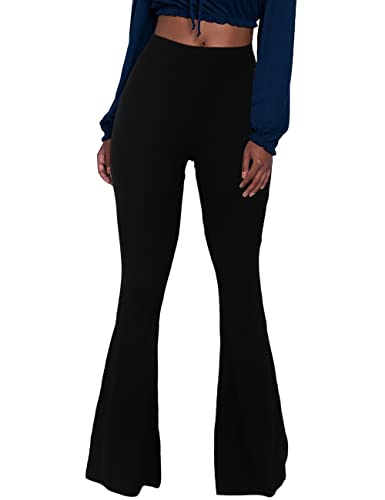 Herose Tall Damen Leggings weich ausgestellt, bodenlang S-2XL, solide, schwarz, Mittel Herose Tall Damen Leggings weich ausgestellt, bodenlang S-2XL, solide, schwarz, Mittel von Herose