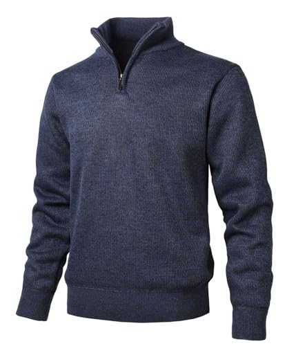 Herothorn Herren Fleecepullover mit Stehkragen und Reißverschlussr Microfleece Sweatshirt 1/4 Zip Langarm Leichter Turtleneck Strickpullover Grobstrick Verdickt Rollkragen Herothorn Herren Fleecepullover mit Stehkragen und Reißverschlussr Microfleece Sweatshirt 1/4 Zip Langarm Leichter Turtleneck Strickpullover Grobstrick Verdickt Rollkragen von Herothorn