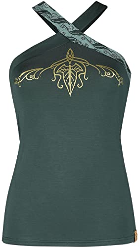 Herr der Ringe Galadrim Frauen Top grün XXL 95% Viskose, 5% Elasthan Fan-Merch, Filme von Herr der Ringe