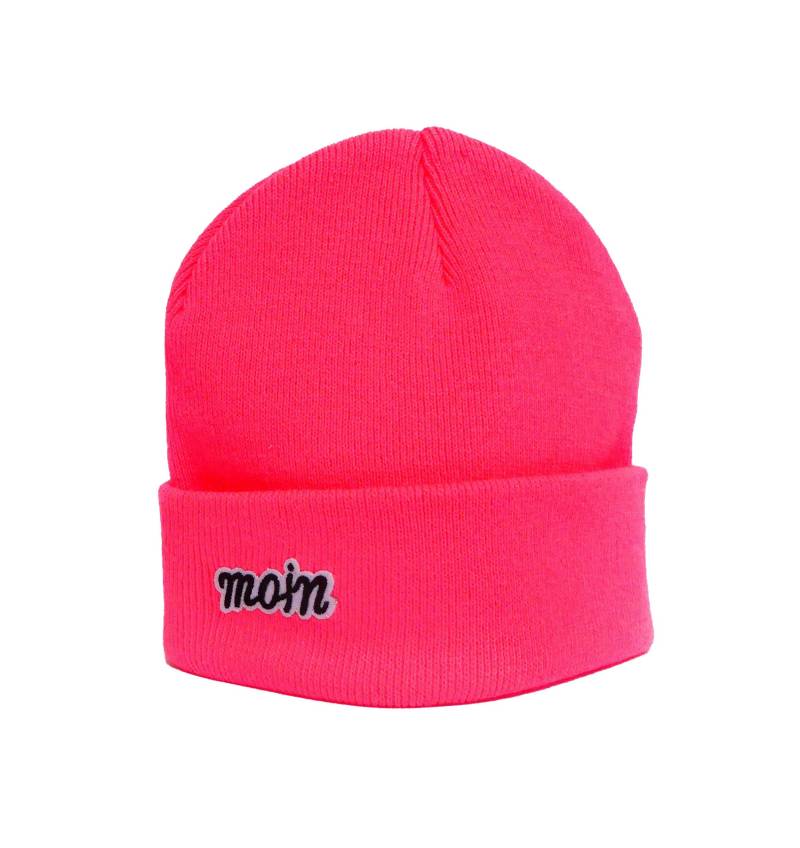 Mütze Moin Beanie Herr Fuchs Patch Neon Pink von HerrFuchs