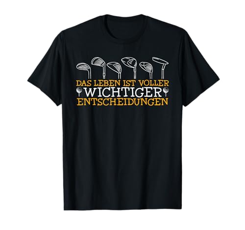 Herren Golfspieler Golf Geschenke Lustiges Golf Leben Ist Voller Wichtiger Entscheidungen T-Shirt Schwarz V-Ausschnitt Halbarm Small EU Klein Regulär Herren Golfspieler Golf Geschenke Lustiges Golf Leben Ist Voller Wichtiger Entscheidungen T-Shirt Schwarz V-Ausschnitt Halbarm Small EU Klein Regulär von Herren Golfspieler Golf Geschenke