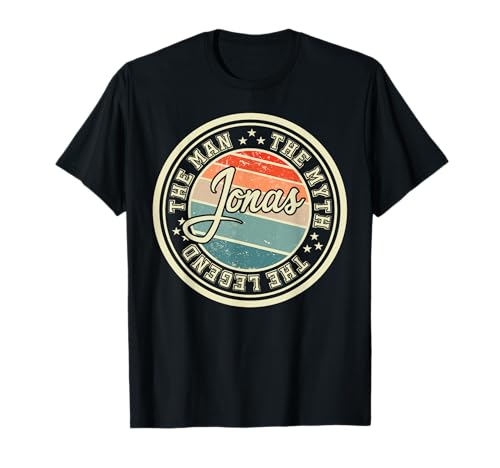 The Man The Myth The Legend Jonas lustiger Spruch Vorname T-Shirt The Man The Myth The Legend Jonas lustiger Spruch Vorname T-Shirt von Herren Jungen Männer Jonas Name Geschenkidee