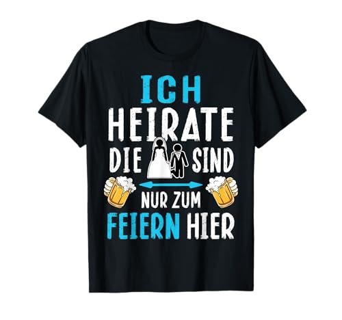 JGA Bräutigam T-Shirt Junggesellenabschied Männer Poltern T-Shirt von Herren Junggesellenabschied T-Shirt JGA Männer