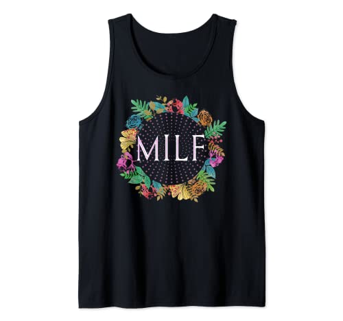 Milfhunter & Milf Herren Damen Blumen Milf Tank Top Milfhunter & Milf Herren Damen Blumen Milf Tank Top von Herren Milfhunter & Milf Damen Milf