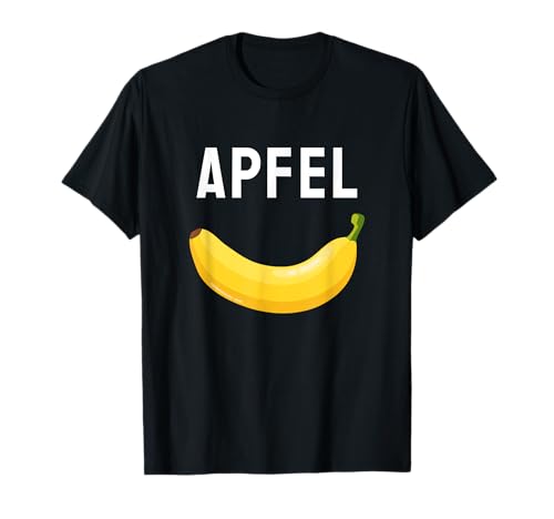 Apfel Banane Witziger Spruch Männer Fun Humor T-Shirt von Herren Mit Sprüchen Lustig
