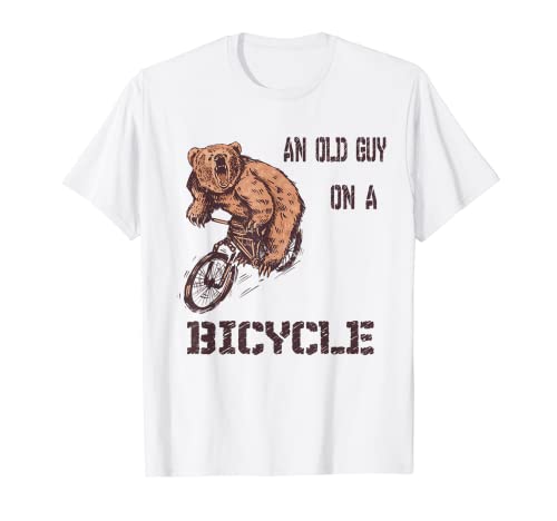 Herren Herren Radsport, Radfahrer, Alter Mann Fahrrad, Bär, Grizzly T-Shirt Herren Herren Radsport, Radfahrer, Alter Mann Fahrrad, Bär, Grizzly T-Shirt von Herren Radsport ,old guy Radfahrer, Alter Mann Bär