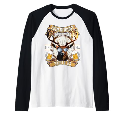 Trachten Hirsch Herren Lausbua Lederhose Ersatz Tracht Raglan Trachten Hirsch Herren Lausbua Lederhose Ersatz Tracht Raglan von Herren Trachtenshirts & Ersatz Lederhose Kostüm