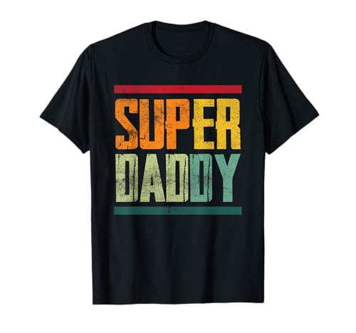 Herren Vintage Vaterschaft Vatertag Vater Papa Super Daddy T-Shirt Herren Vintage Vaterschaft Vatertag Vater Papa Super Daddy T-Shirt von Herren Vintage Vaterschaft Vatertag Vater Daddy