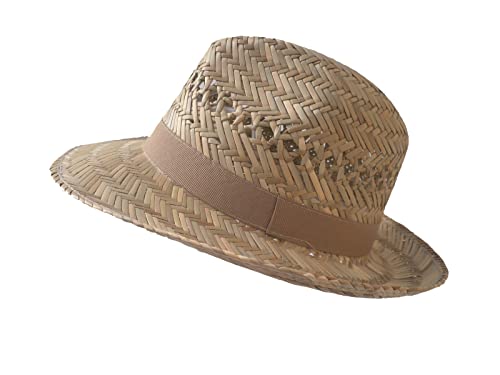 Herrenhüte Strohhut Naturstrohhut klassisch geschwungene Krempe bis Gr.63 Straßenhut (X-L) von Herrenhüte