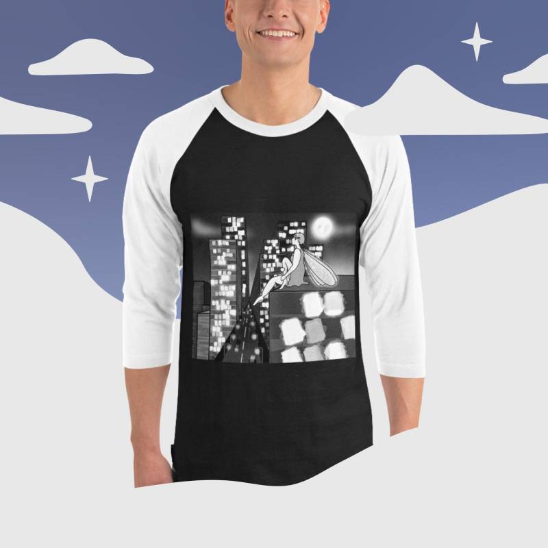 Concrete Fae 3/4 Sleeve Raglan Shirt Concrete Fae 3/4 Sleeve Raglan Shirt von HerrlichHerbstlich
