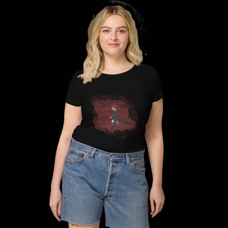 Punk Witch Shirt | Wine Red Background von HerrlichHerbstlich