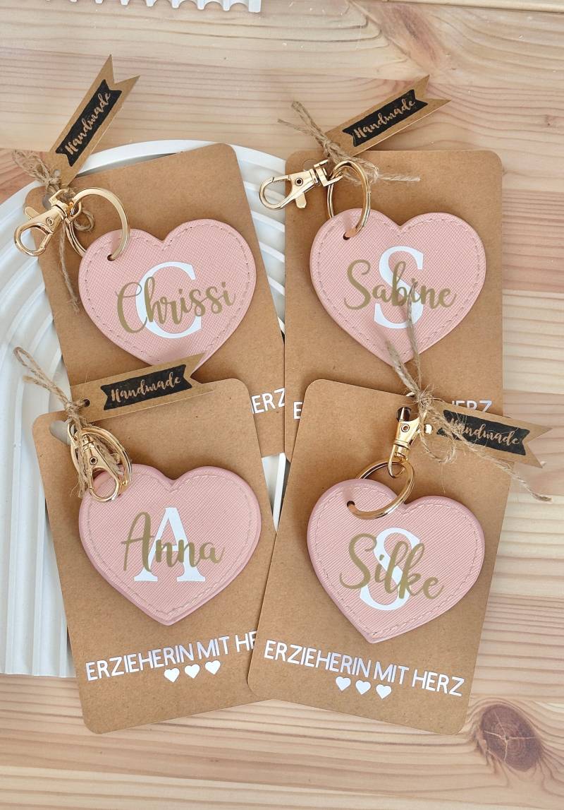 Herz Schlüsselanhänger Mit Personalisierung von HerrlichbyLuisa