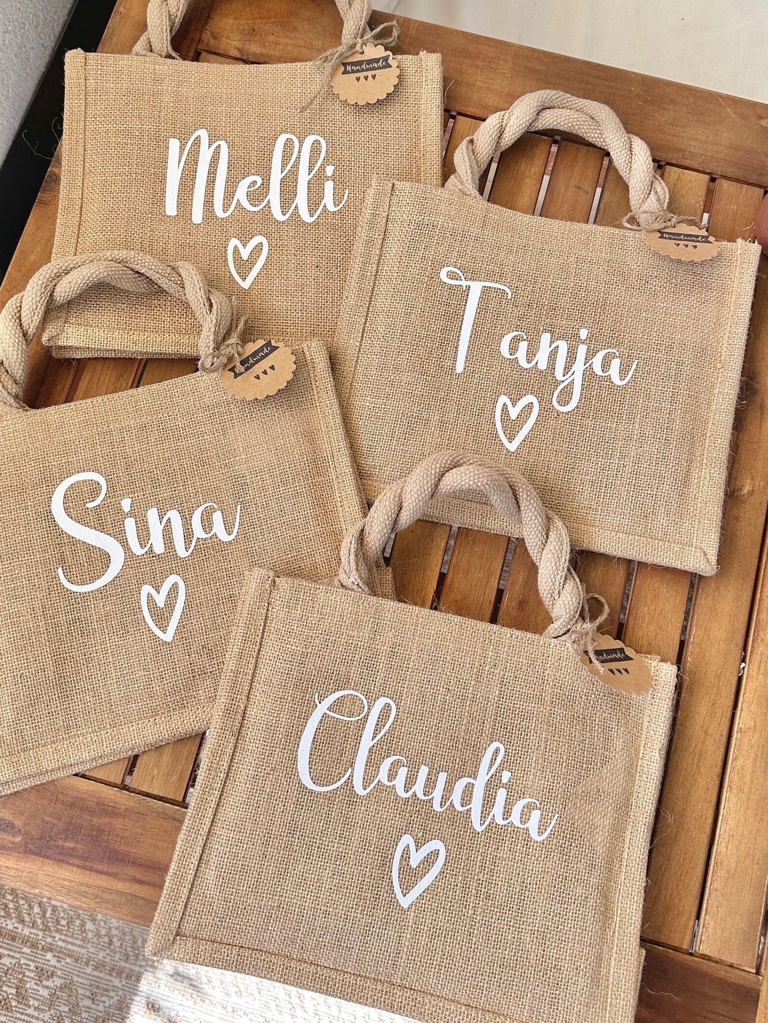 Jute Tasche Mit Namen | Personalisiert Wunschtext Bag Geschenktasche Geschenk Ostern Weihnachten Geburtstag Jute Tasche Mit Namen | Personalisiert Wunschtext Bag Geschenktasche Geschenk Ostern Weihnachten Geburtstag von HerrlichbyLuisa