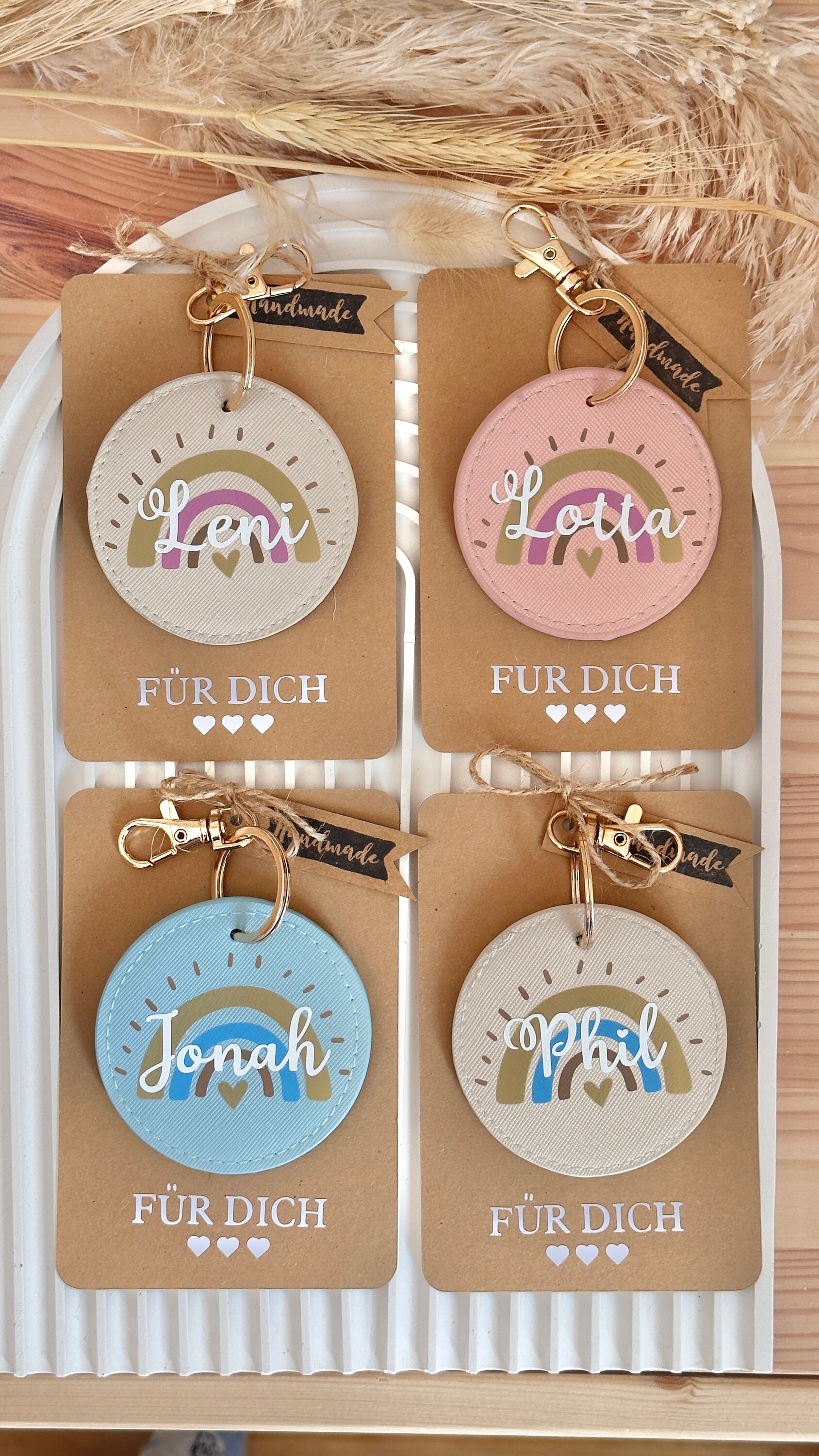 Schlüsselanhänger Mit Personalisierung Und Geschenkverpackung | Regenbogen Gold Taschenanhänger Schlüssel Tasche Schlüsselanhänger Mit Personalisierung Und Geschenkverpackung | Regenbogen Gold Taschenanhänger Schlüssel Tasche von HerrlichbyLuisa