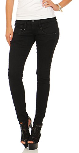 Herrlicher Damen Pitch Slim Jeans, Tempest 671, 24W / 32L von Herrlicher