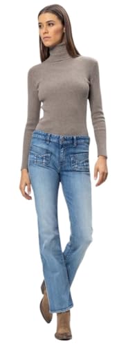 Herrlicher, Lucky Retro-Bootcut Jeans, 20 Jahre Jubiläums-Edition Größe 27 von Herrlicher