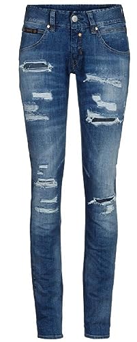Herrlicher, Touch Slim Jeans aus Bio-Baumwolle, Destroyed von Herrlicher