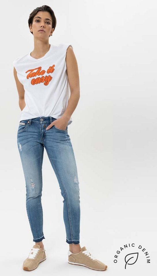 Herrlicher Ankle-Jeans 5320-OD100 Touch Cropped Jeans aus Bio-Baumwolle Cropped Länge von Herrlicher