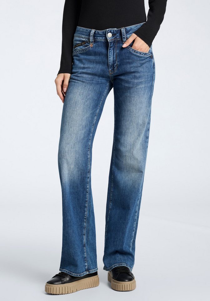 Herrlicher Bootcut-Jeans Prime New Denim Light mit Stretch von Herrlicher