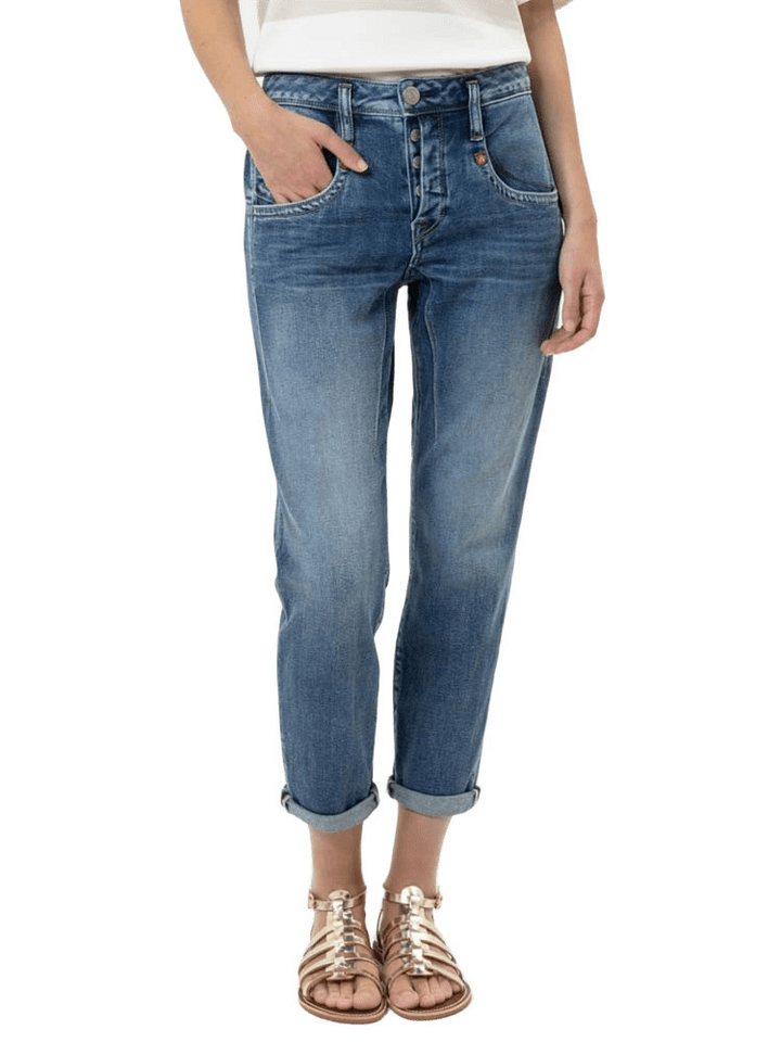 Herrlicher Boyfriend-Jeans Shyra Cropped hohe Leibhöhe von Herrlicher