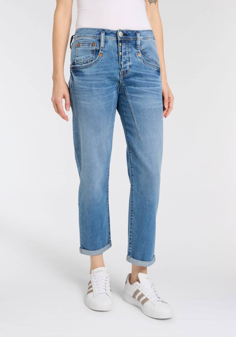 Herrlicher Boyfriend-Jeans "Shyra Tap Denim Comfort" mit Umschlagsaum von Herrlicher