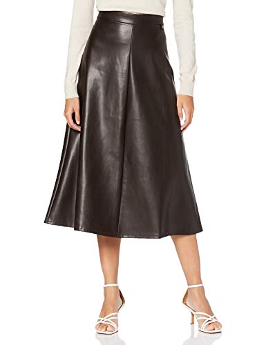 Herrlicher Damen Floria Skirt Rock, Coffee 80, 32 von Herrlicher