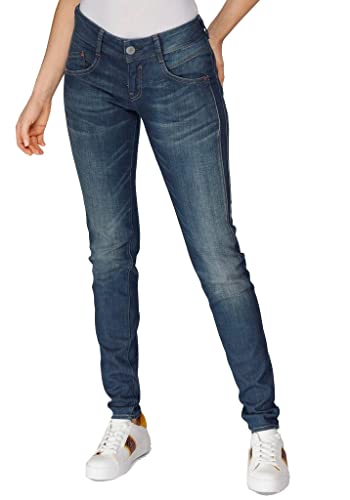 Herrlicher Damen Gila Slim Cashmere Touch Denim Jeans, Doom L30, W31/L30 von Herrlicher