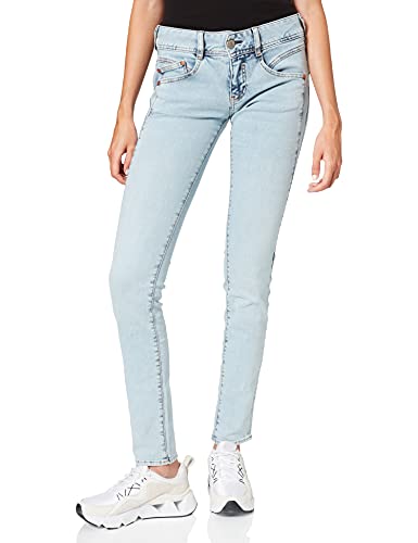 Herrlicher Damen Gila Slim Reused Denim Jeans, Blue Ashes 633, W25/L32 von Herrlicher