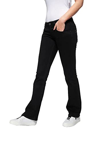 Herrlicher Damen Jeans Doro Flared (30W / 32L, Lamp Black 813) von Herrlicher