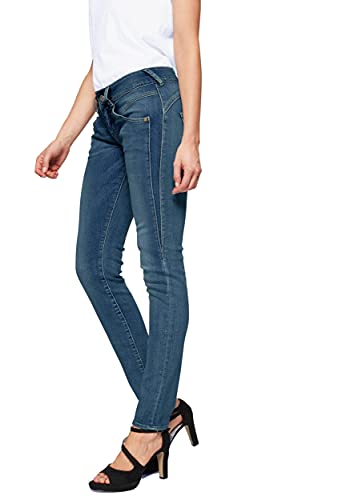 Herrlicher Damen Jeans Gina Slim (Medium Blue 055, 28W / 32L) von Herrlicher