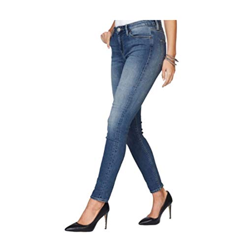 Herrlicher Damen Jeans Hose Super Slim Mid Waist 5 Pocket Blue Jeans Schrittlänge L32, Größe W26 von Herrlicher