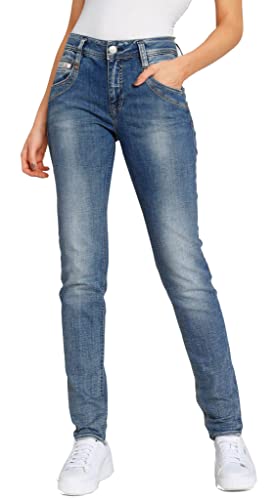 Herrlicher Damen Jeans Radina Slim 5302 D6700 (as3, Waist_Inseam, Numeric_26, Numeric_32, 868 Bamiyan Blue) von Herrlicher