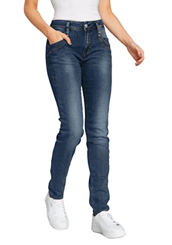 Herrlicher Damen Jeans Radina Slim 5302 D6770 (as3, Waist_Inseam, Numeric_27, Numeric_30, Blau (034 Used)) von Herrlicher