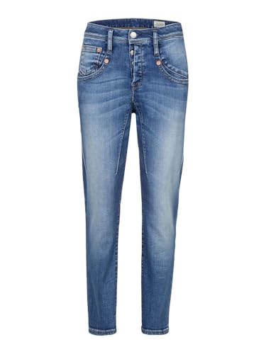 Herrlicher Damen Jeans Shyra 5318 D9648 Cropped Jogg Denim Boyfriend Jeanshose Hohe Leibhöhe (DE/NL/SE/PL, Numerisch, 27, Regular, Regular, Faded Blue) von Herrlicher