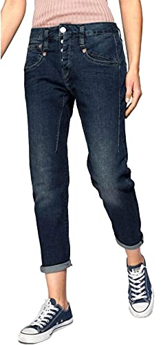 Herrlicher Damen Jeans Shyra Cropped (Blue Denim, 32) von Herrlicher