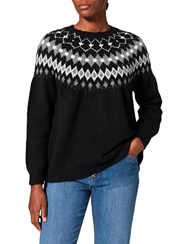 Herrlicher Damen Lotti Norway Pullover, Schwarz (Black 11), 34 (Herstellergröße: XS) von Herrlicher