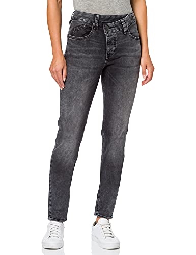 Herrlicher Damen Maze Slim Denim Black Cashmere Touch Jeans, Tar 623, W27/L32 von Herrlicher